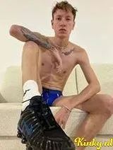 Felipe - skinny twink latin boy vers with white big cock! 