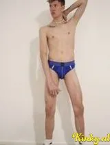 Felipe - skinny twink latin boy vers with white big cock! 