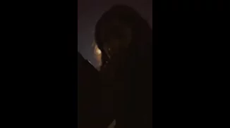 Quick head at the bus stop