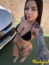 Serena - First time in the city, all natural body.